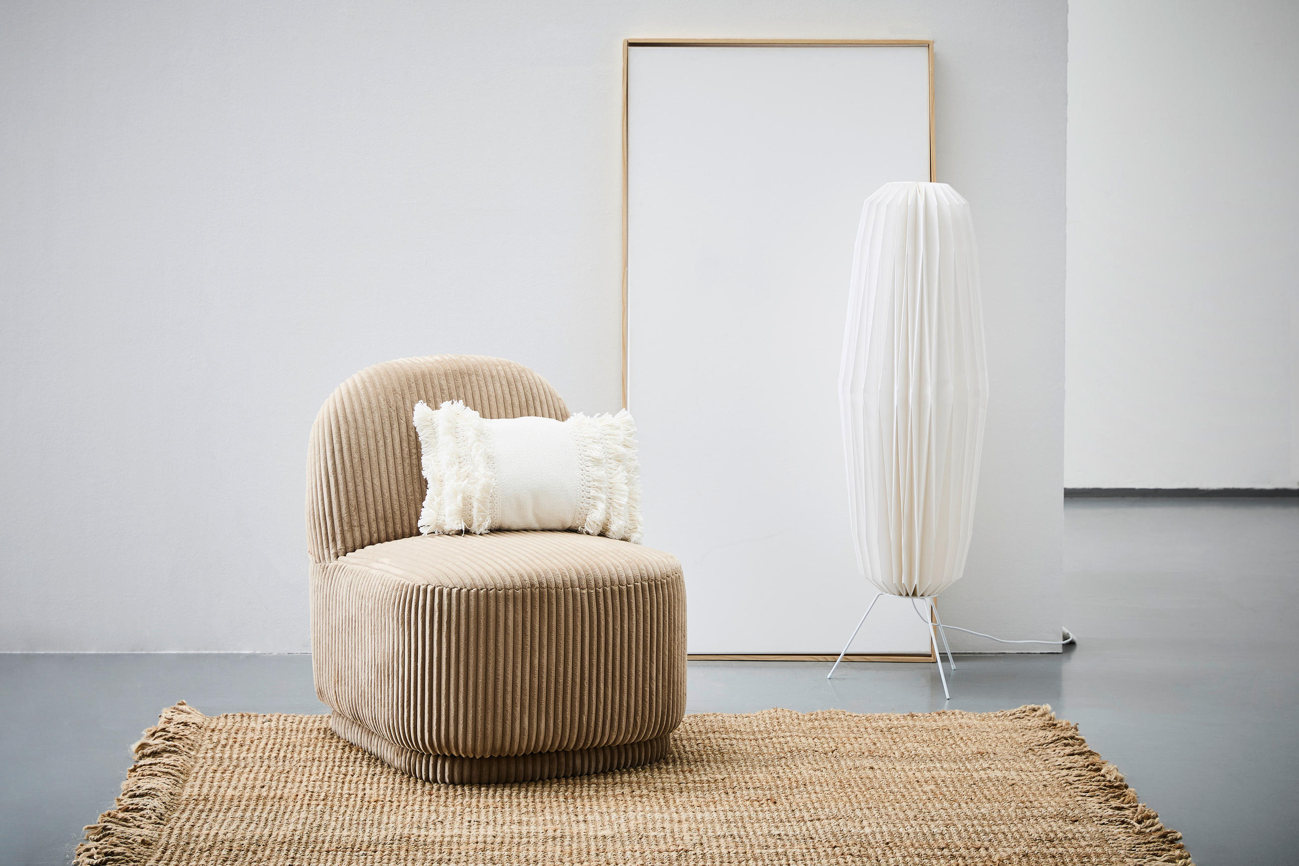 SESSEL in Cord Braun  - Braun, MODERN, Textil (62/73/74cm) - MID.YOU