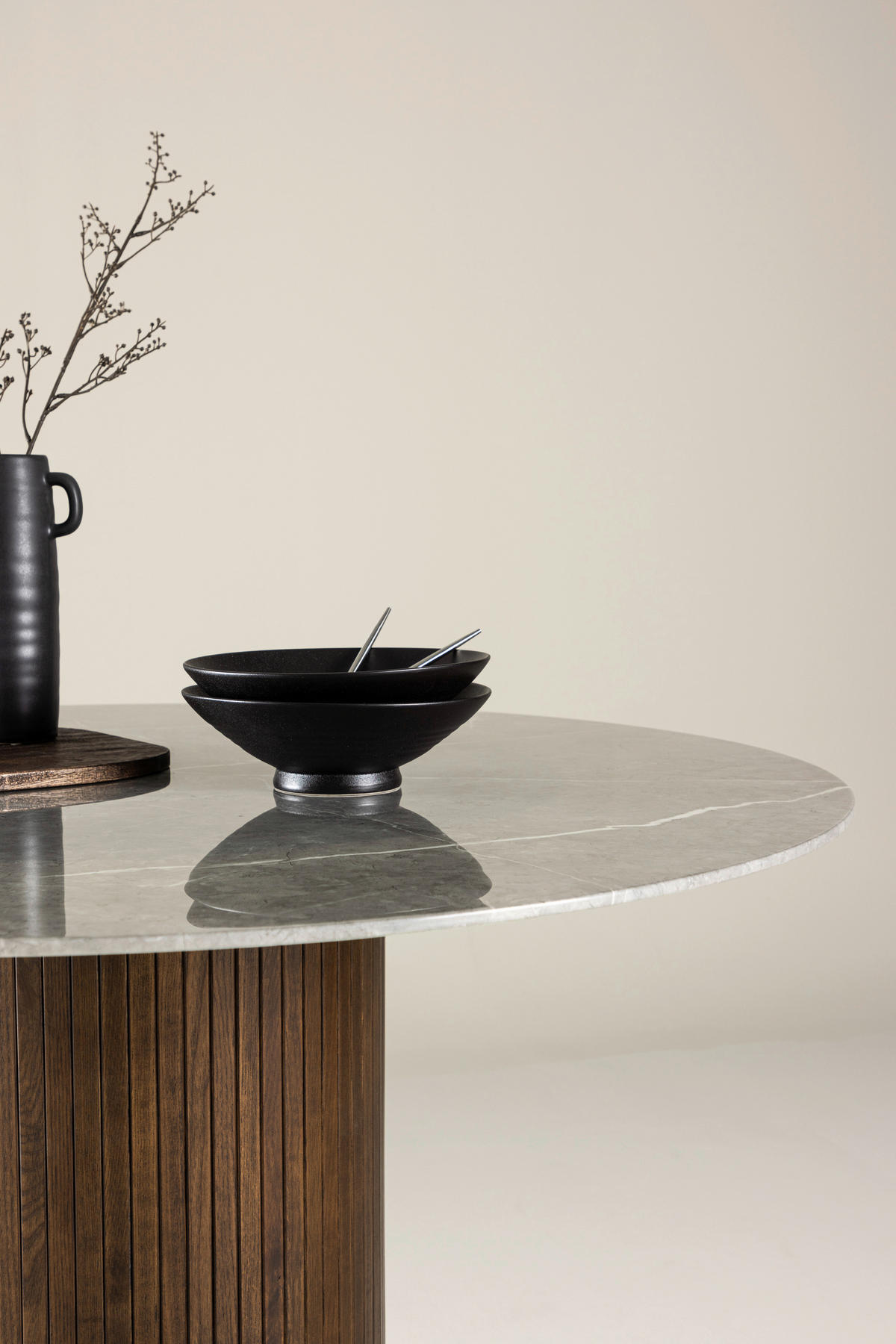 ESSTISCH in Holz, Glas 120/120/74 cm  - Dunkelgrau/Braun, Design, Glas/Holz (120/120/74cm) - Livetastic