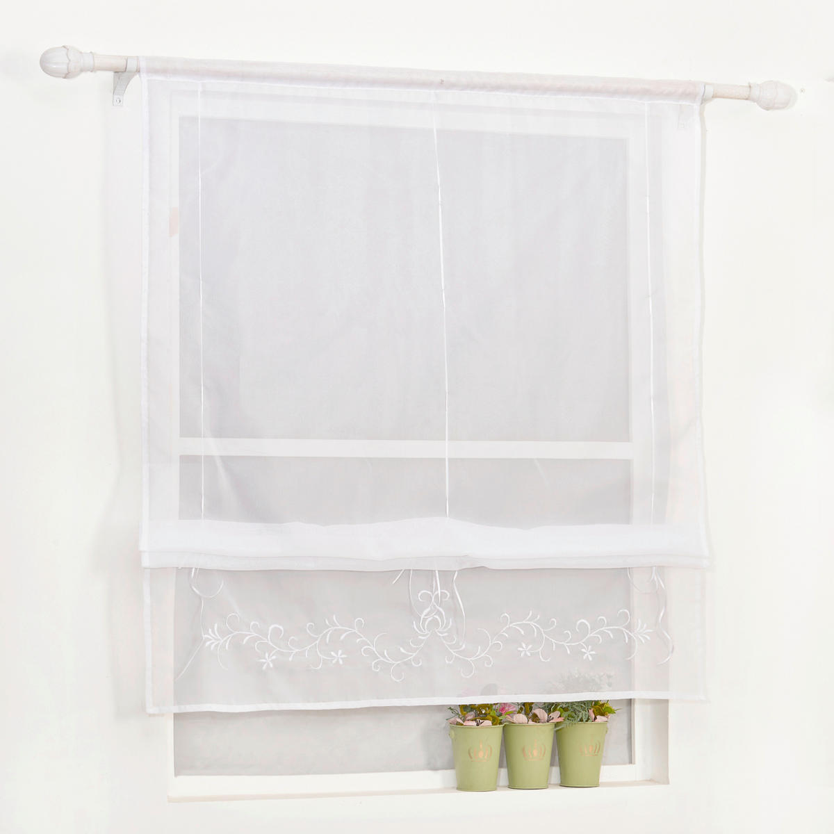 FALTROLLO  transparent  80/140 cm    - Weiß, Basics, Textil (80/140cm)