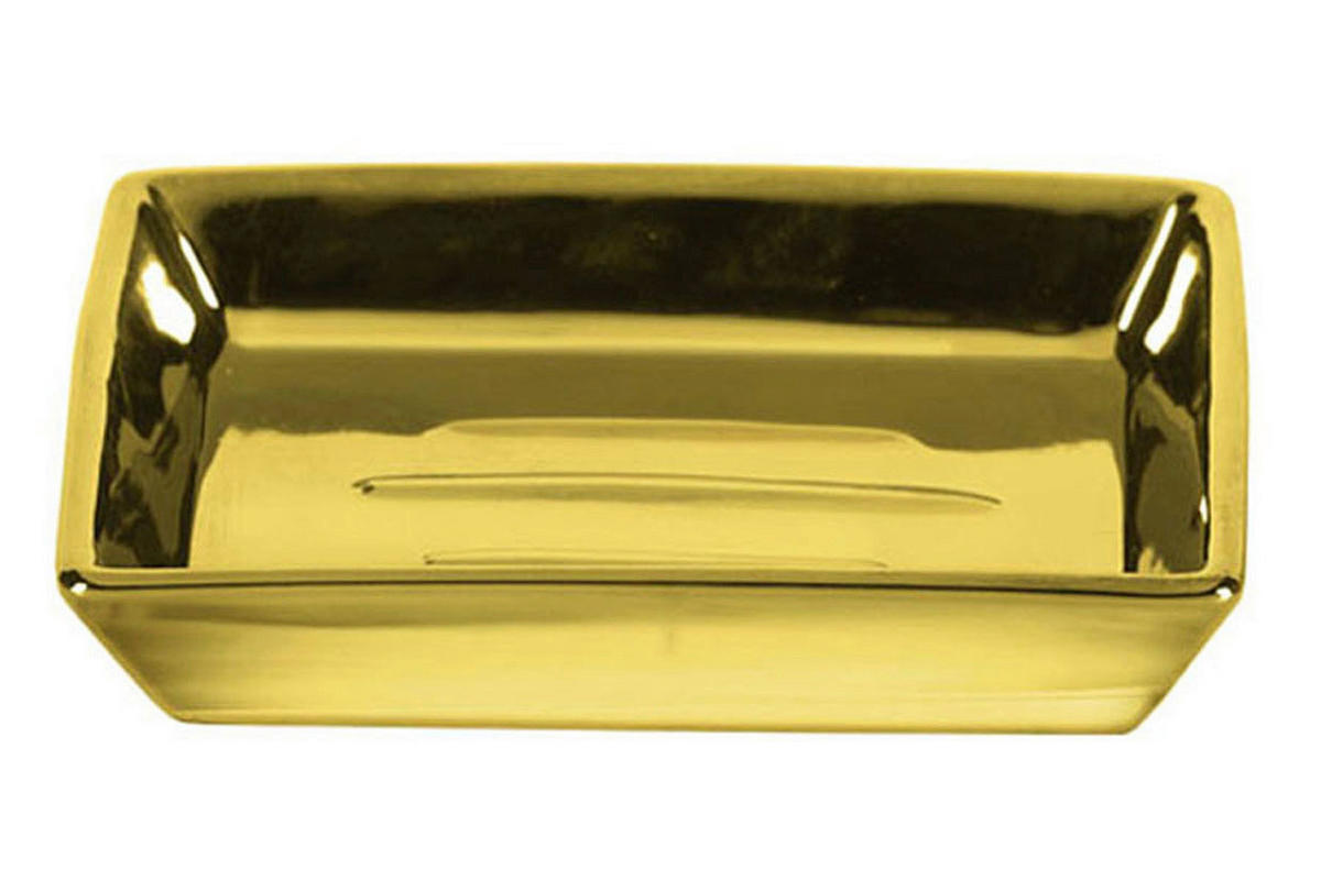 SZAPPANTARTÓ kerámia  - aranyszínű, Basics, kerámia (10,6/10/3,5cm) - Kleine Wolke