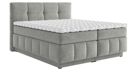 BOXSPRINGBETT 140/200 cm  in Grau  - Schwarz/Grau, KONVENTIONELL, Kunststoff/Textil (140/200cm) - Carryhome