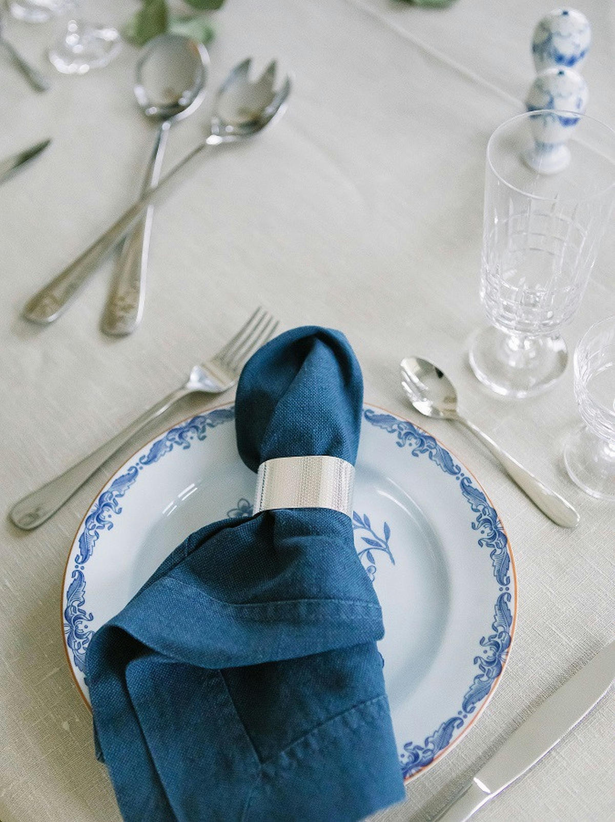 SERVETTRING SET    - silver, Design, metall (5/3/3cm) - Dorre