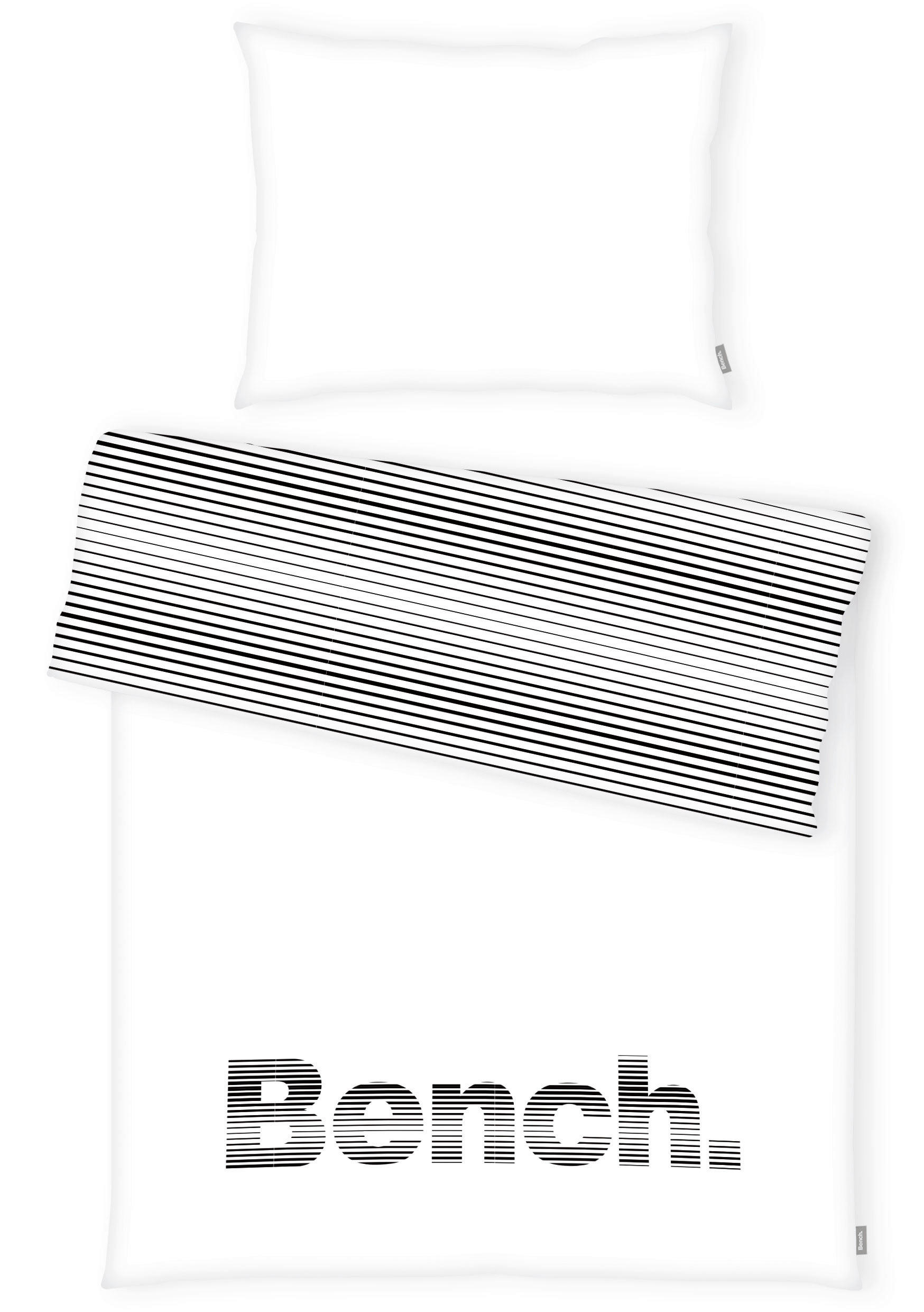 LIZENZBETTWÄSCHE 140/200 cm  - Schwarz/Weiß, KONVENTIONELL, Textil (140/200cm) - Bench