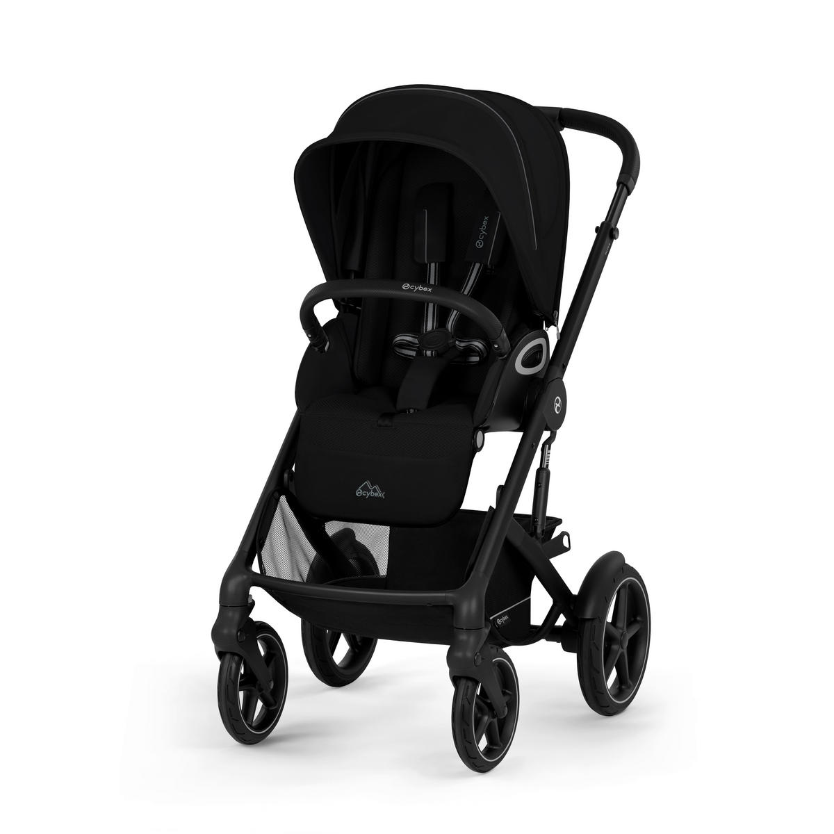 KINDERWAGEN  TALOS S LUX BLK  Moon Black  - Schwarz, Basics, Kunststoff/Textil (91/60,5/110cm) - cybex GOLD