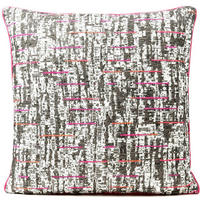 ZIERKISSEN   50/50 cm   - Pink/Schwarz, Basics, Textil (50/50cm) - Novel