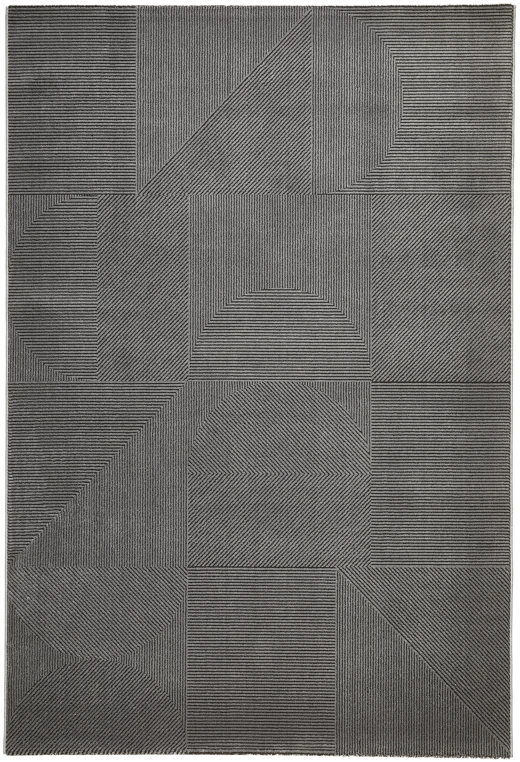 WEBTEPPICH 80/150 cm Grau rechteckig  - Grau, Design, Textil (80/150cm) - Novel