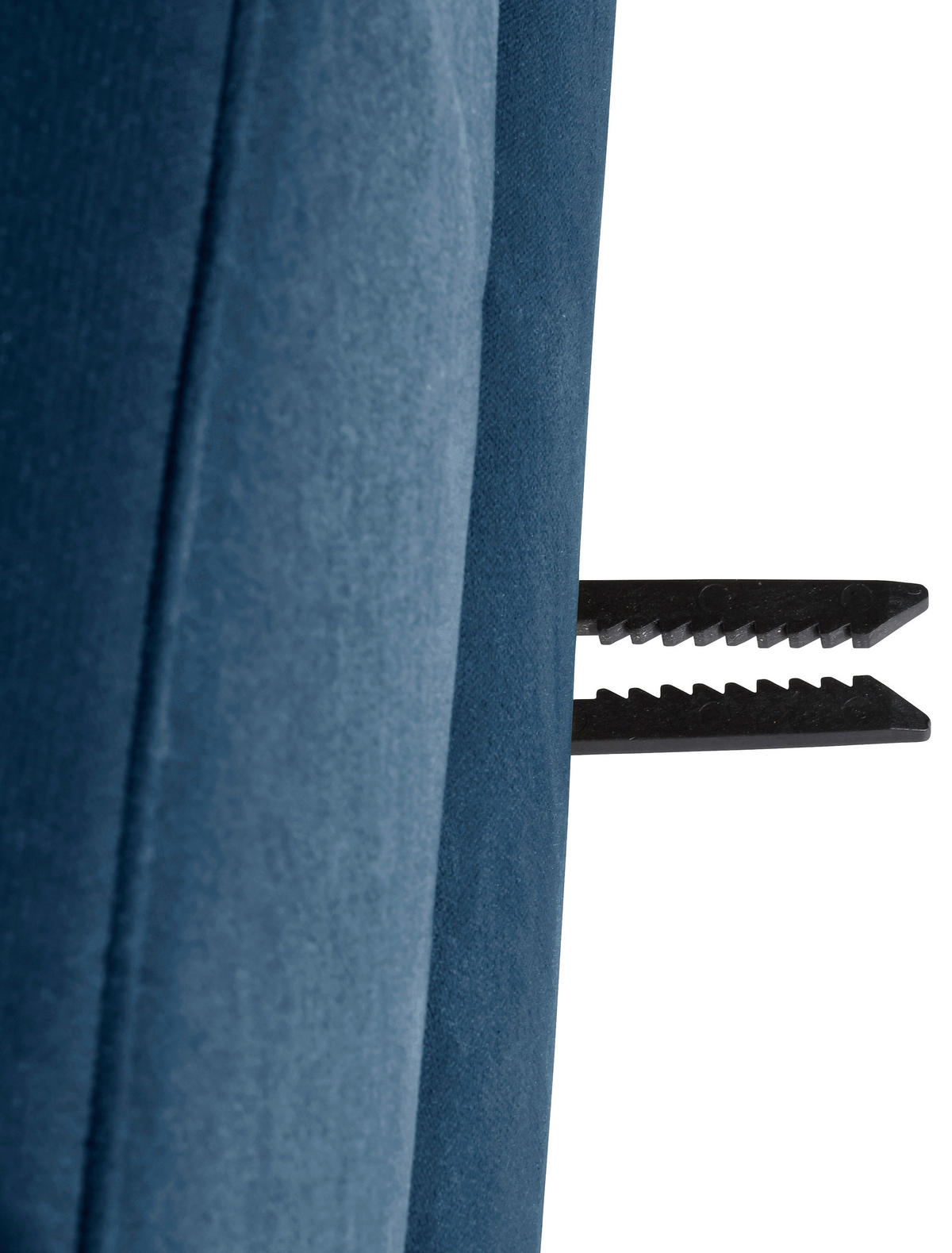 ECKSCHLAFSOFA inkl. Hocker in Dunkelblau Textil   - Eschefarben/Dunkelblau, Design, Holz/Textil (223/152cm) - Max Winzer