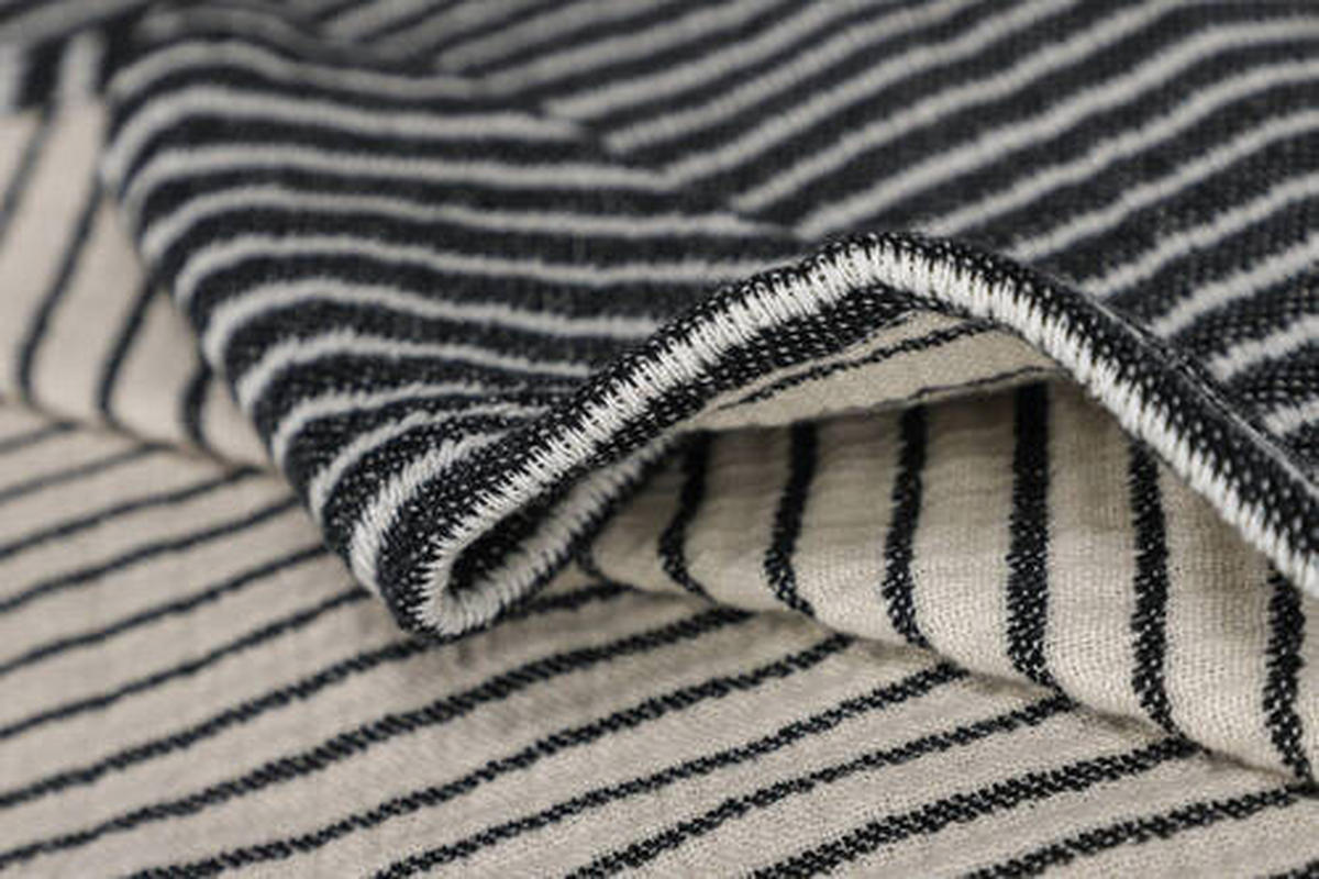 PLAID MUSTERRING 130/170 cm  - Schwarz/Weiß, Design, Textil (130/170cm) - Musterring