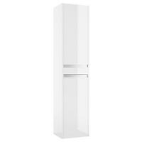 HOCHSCHRANK 35/160/30 cm  - Alufarben/Weiß, Basics, Holzwerkstoff/Metall (35/160/30cm) - MID.YOU