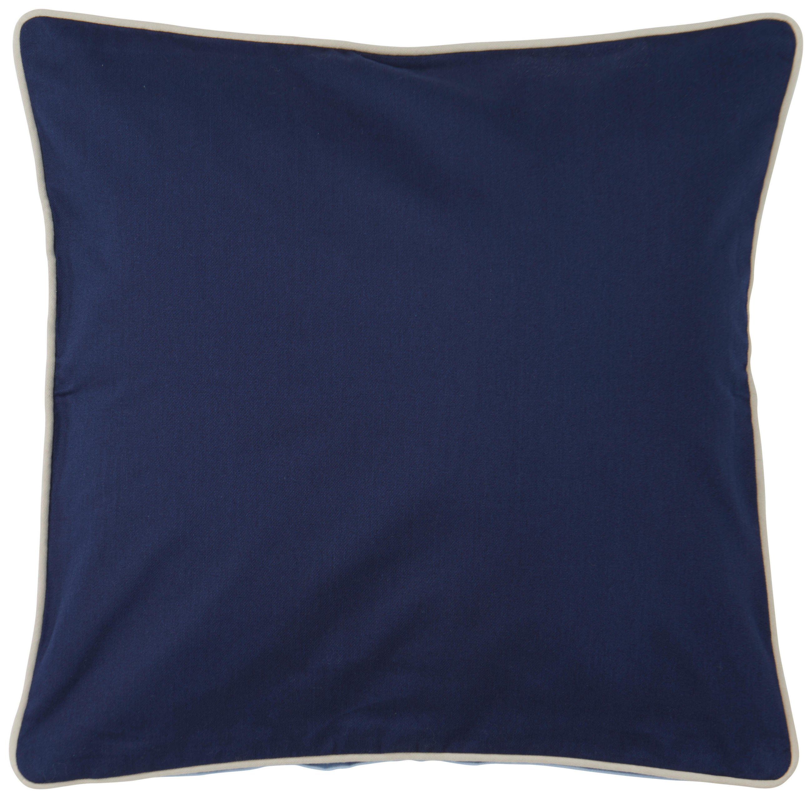 ZIERKISSEN  45/45 cm   - Blau/Ecru, Basics, Textil (45/45cm) - Novel