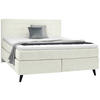 BOXSPRINGBETT 180/200 cm  in Weiss  - Weiss/Schwarz, Konventionell, Holz/Textil (180/200cm) - Voleo