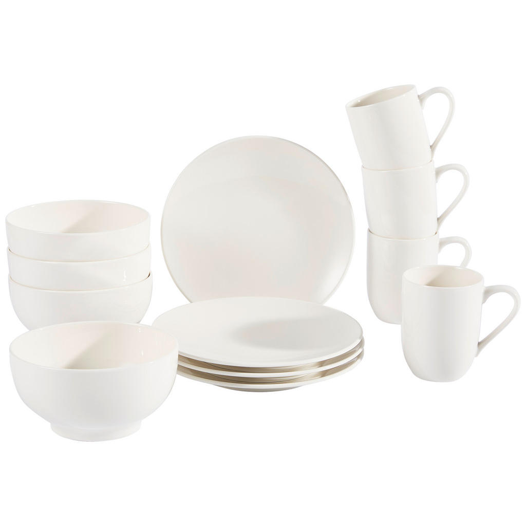 Thumbnail - Villeroy & Boch Frühstücksservice For Me, Weiß, Keramik, 12-teilig, Essen & Trinken, Geschirr, Geschirr-Sets, Kaffeeserv...