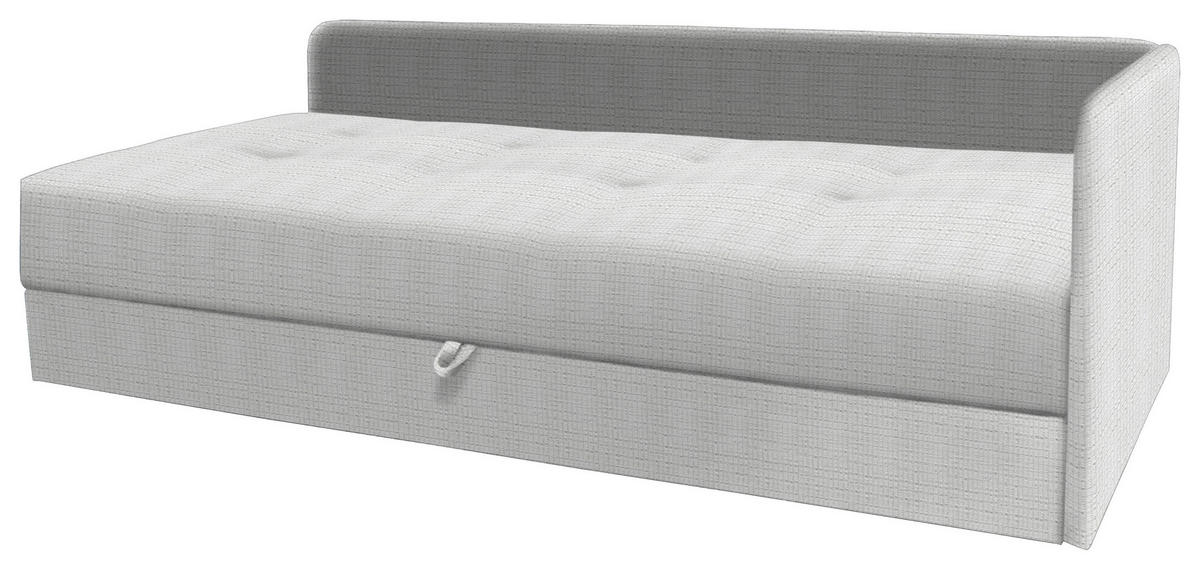 LIEGE in Velours Ecru  - Ecru/Schwarz, Konventionell, Kunststoff/Textil (205/80/95cm) - Xora