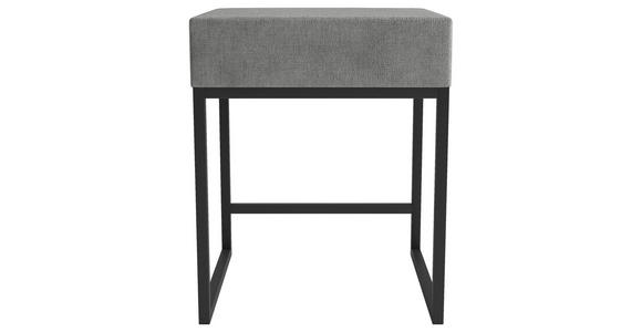 NACHTSCHRANK 45/55/45 cm - Schwarz/Grau, Design, Textil/Metall (45/55/45cm) - Esposa