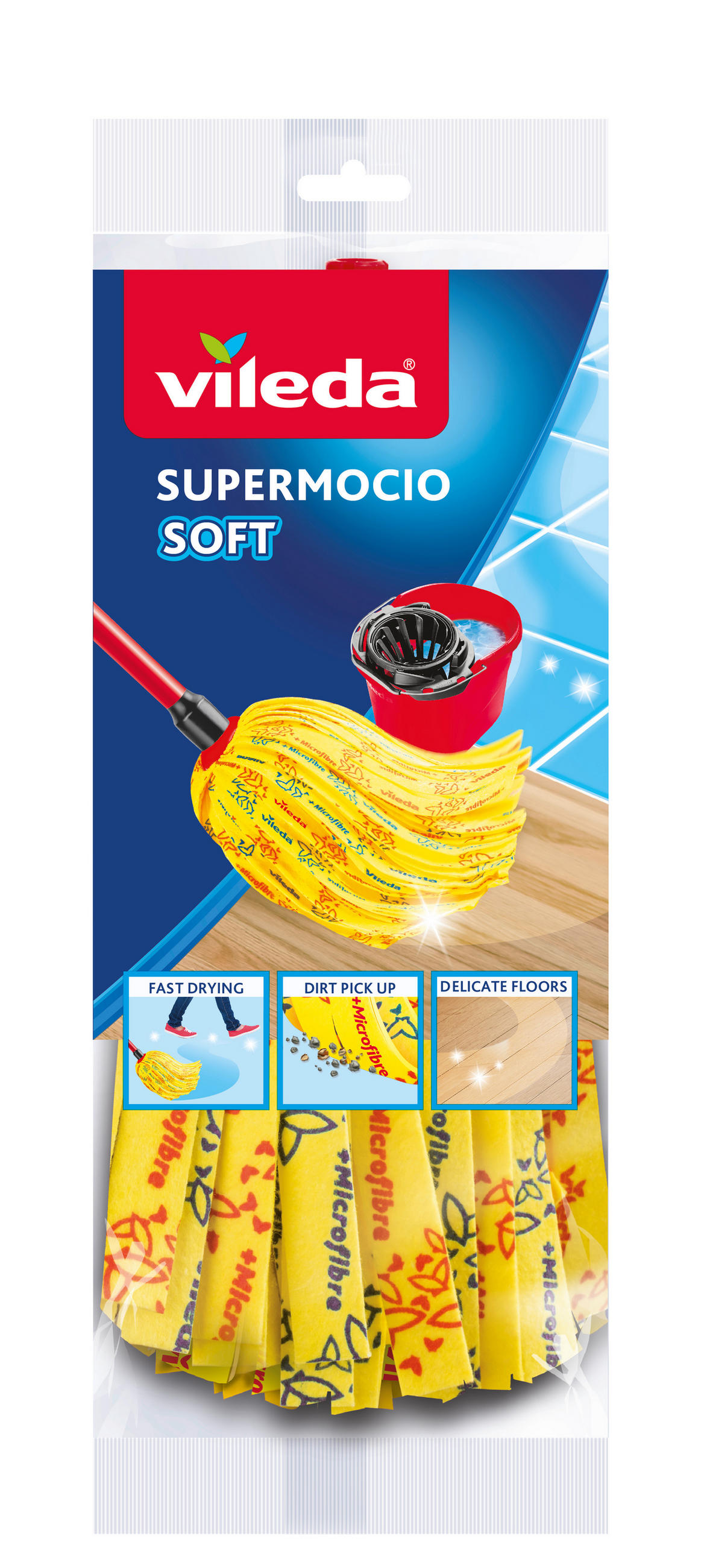 FELMOSÓHUZAT - sárga, Basics (8/35/35cm) - Vileda