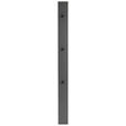 GARDEROBENPANEEL  in 14/170/5 cm  - Grau, Design, Holzwerkstoff (14/170/5cm) - Dieter Knoll