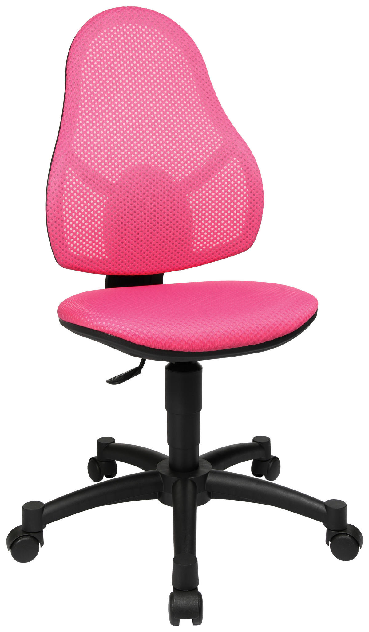 JUGENDDREHSTUHL Netz Schwarz, Pink  - Pink/Schwarz, Basics, Kunststoff/Textil (44/39-53/30-36cm) - Xora