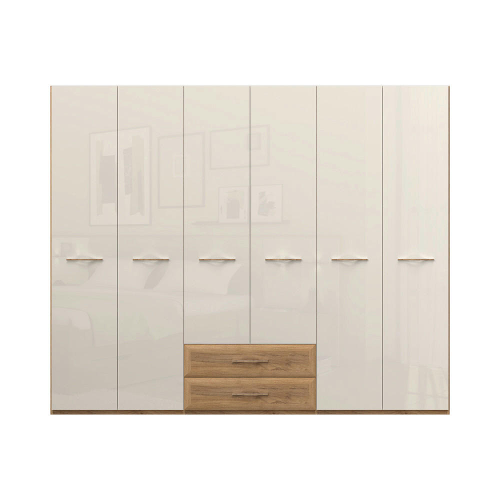 ORMAR SA KLASIČNIM VRATIMA bež  272/224/56 cm  - bež, Dizajnerski, metal/pločasti materijal (272/224/56cm)