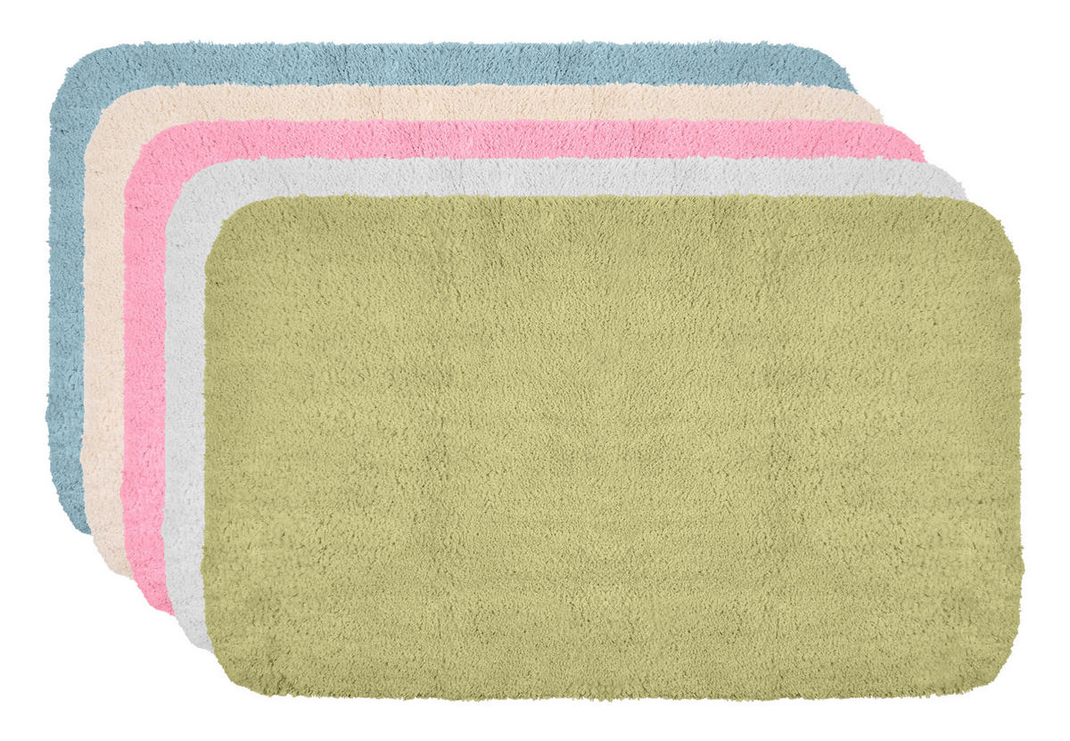 FÜRDŐSZOBASZŐNYEG  60/100 cm  zöld   - zöld, Konventionell, textil (60/100cm) - Esposa