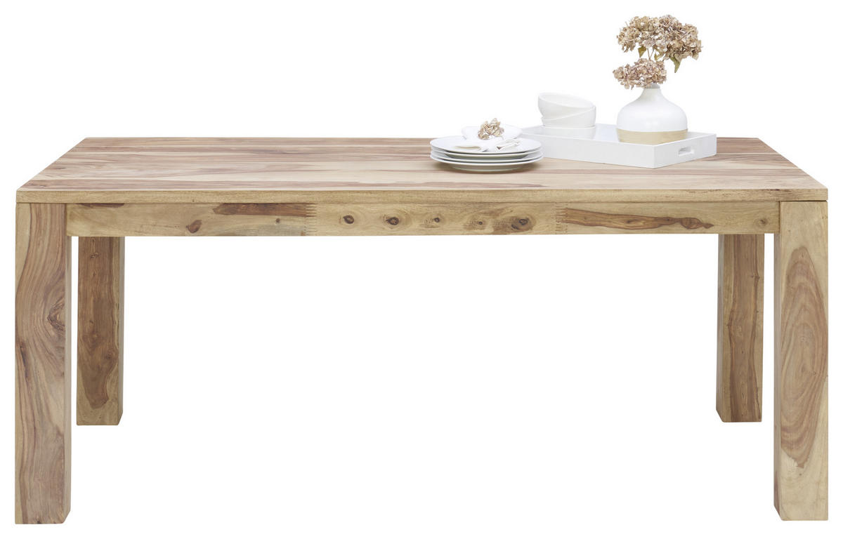 JEDÁLENSKÝ STÔL, indický palisander, prírodná farba, 180/90/77 cm - prírodná farba, Lifestyle, drevo (180/90/77cm) - Landscape