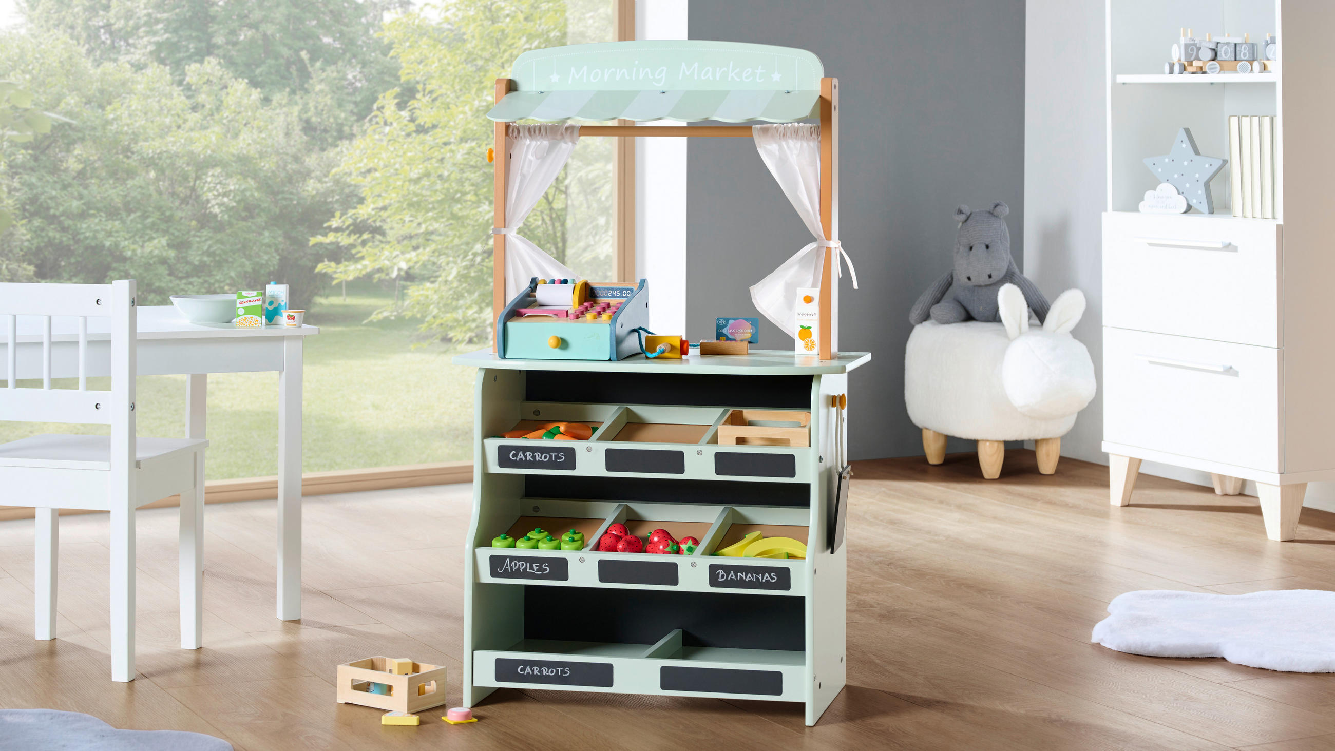KAUFLADENZUBEHÖR - Gelb/Grün, Basics, Holz (13,4/5/9cm) - My Baby Lou