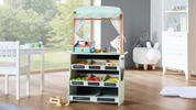 MARKTSTAND & THEATER - Schwarz/Naturfarben, Basics, Holz/Textil (60/29/99cm) - Ben'n'jen
