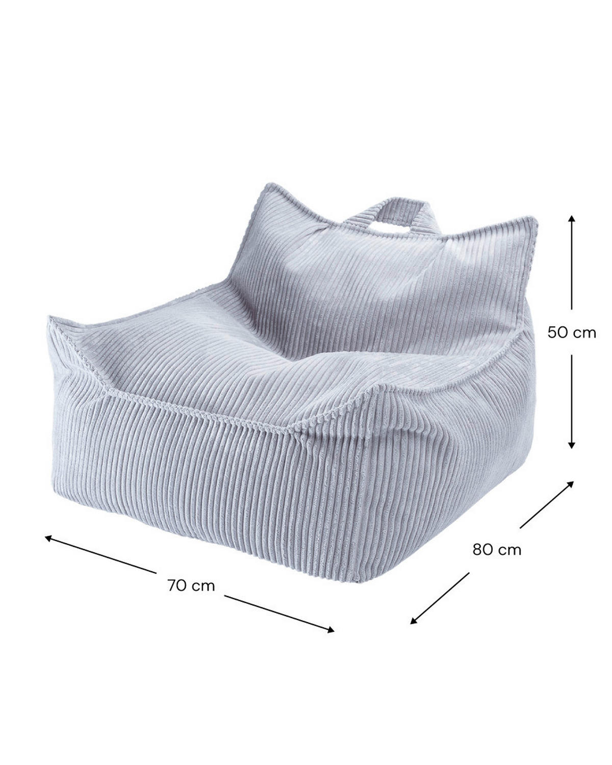 SITZSACK  - Blau, Basics (80/70/50cm)