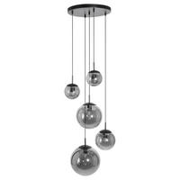 DECKENLEUCHTE     - Schwarz, Trend, Glas/Metall (60/115-373/60cm)