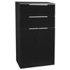 MIDISCHRANK 61/106,5/32 cm  - Anthrazit/Silberfarben, MODERN, Glas/Holzwerkstoff (61/106,5/32cm) - MID.YOU