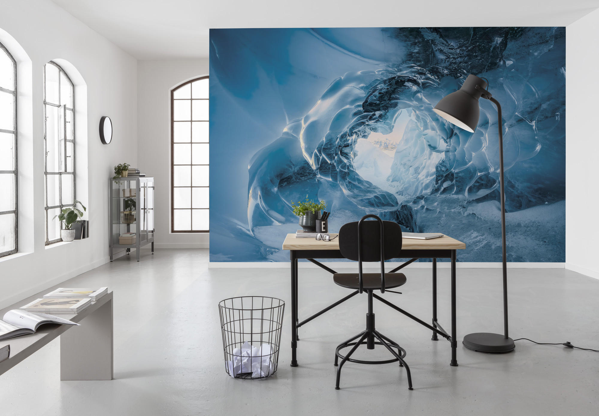 FOTOTAPETE  - Blau, Trend, Textil (450/280cm)