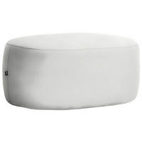 HOCKER in Textil Creme  - Creme/Schwarz, MODERN, Kunststoff/Textil (88/43/66cm) - Hom`in