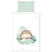 BABYBETTWÄSCHE 100/135 cm  - Türkis/Weiß, Basics, Textil (100/135cm) - Herding