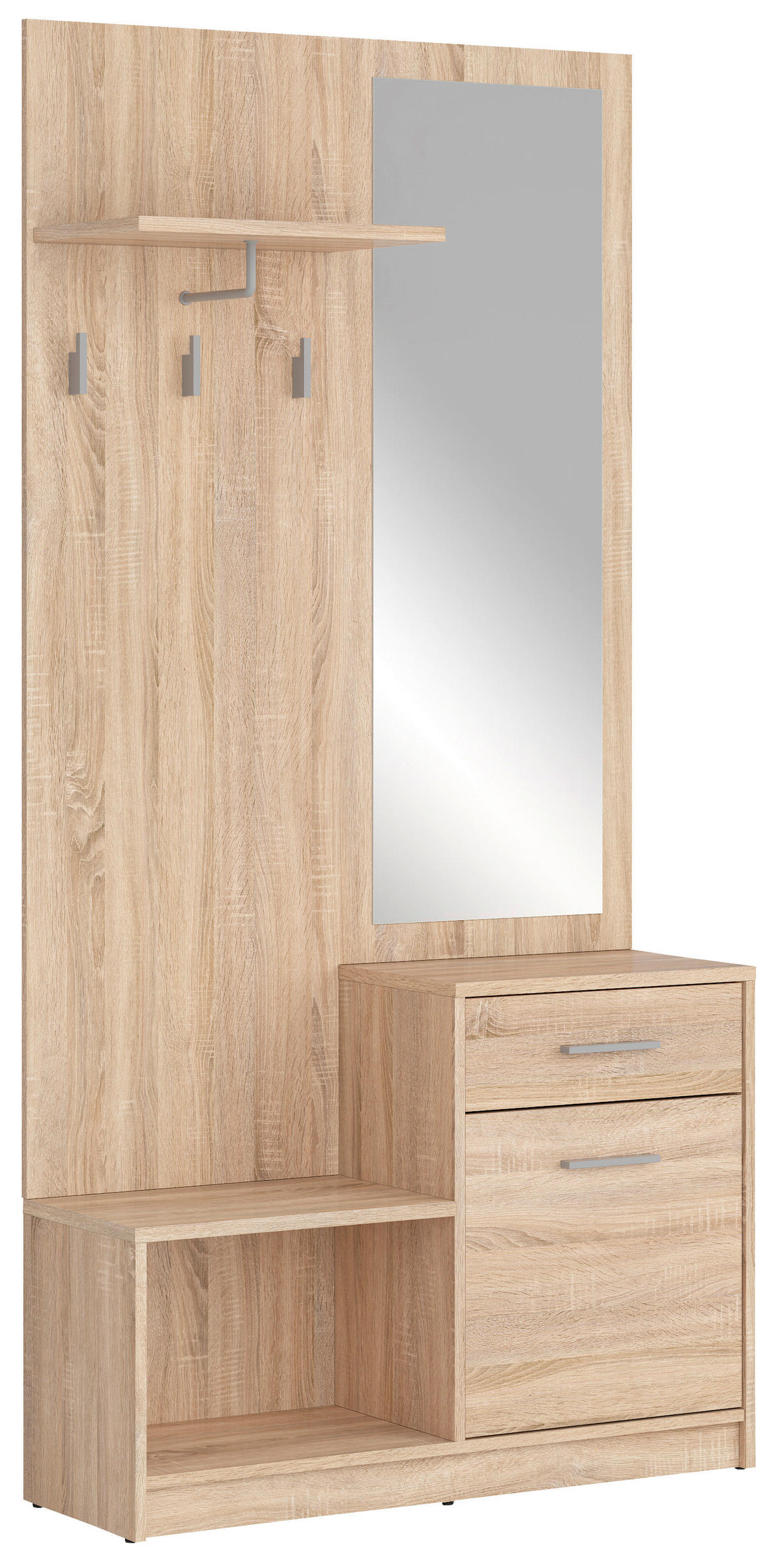 PREDSOBA hrast sonoma - hrast sonoma, Design, leseni material (90/185,5/30,5cm) - Livetastic