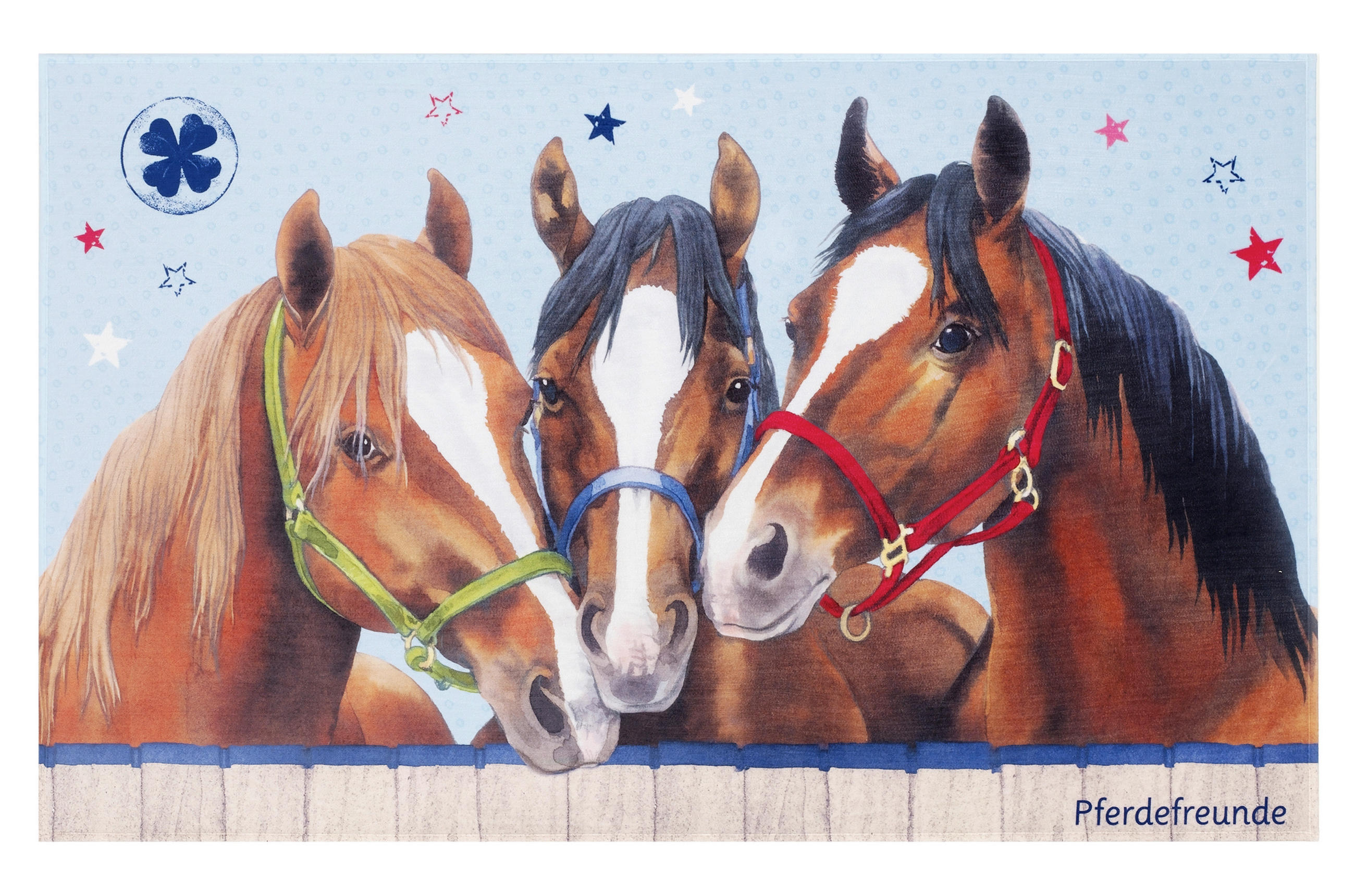 XXXLutz Kinderteppich Pferdefreunde Mehrfarbig 100x160 cm
