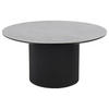 COUCHTISCH 80/80/40 cm rund Schwarz, Hellgrau  - Hellgrau/Schwarz, Design, Keramik/Holzwerkstoff (80/80/40cm) - Stylife