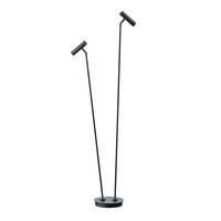 LED-STEHLEUCHTE    - Chromfarben/Weiß, Design, Kunststoff/Metall (140cm) - Hell