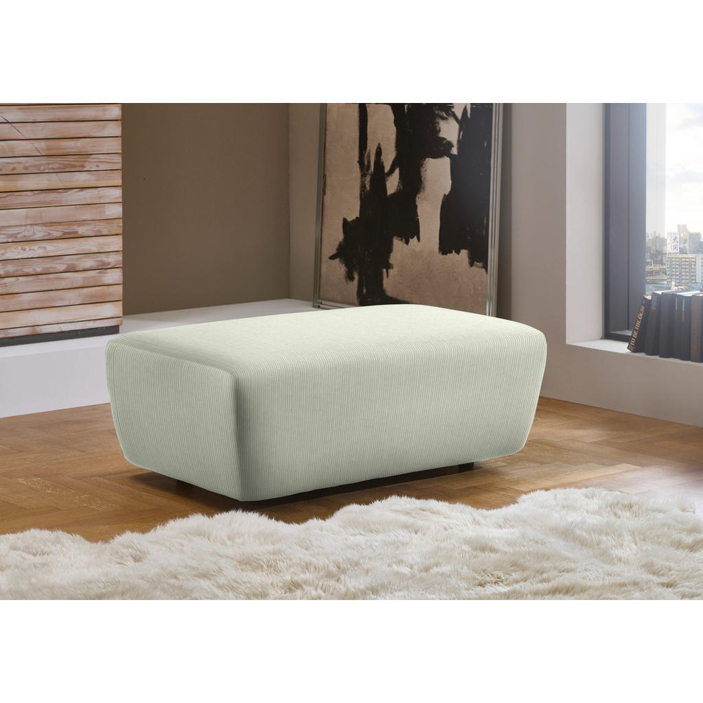 Thumbnail - Beldomo Style Ecksofa, Creme, Textil, 3-Sitzer, Ottomane rechts, L-Form, 301x177 cm, Typenauswahl, Stoffauswahl, seitenv...
