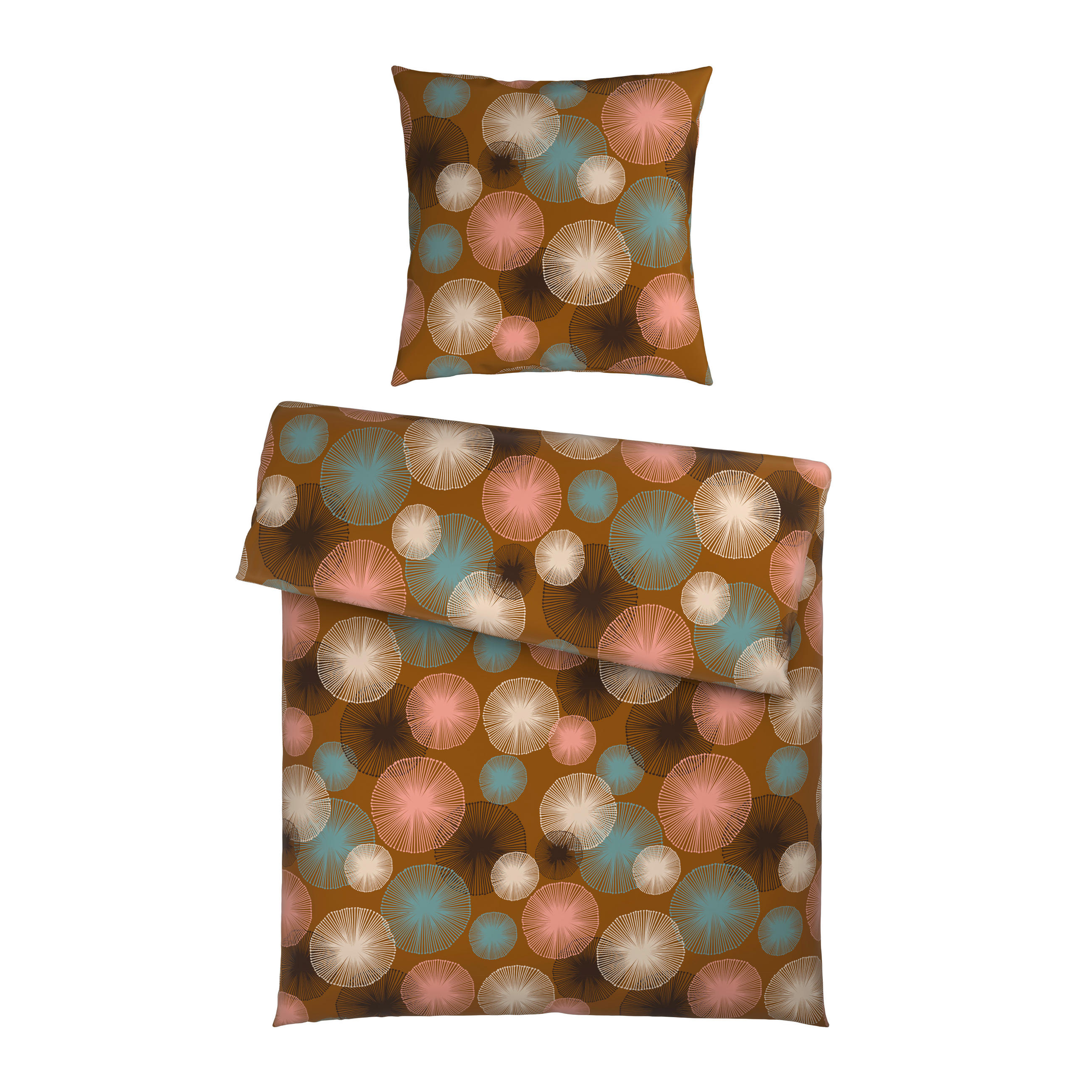 BETTWÄSCHE Satin 135/200 cm  - Orange, Textil (135/200cm) - Esposa