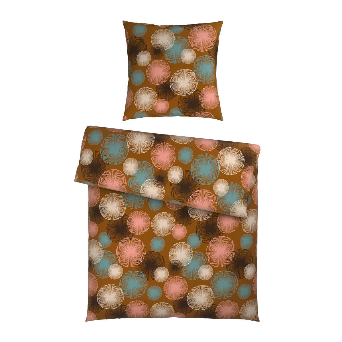 BETTWÄSCHE Satin 155/220 cm  - Orange, Textil (155/220cm) - Esposa