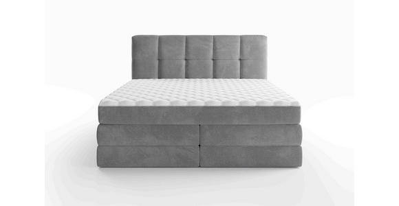 BOXSPRINGBETT 180/200 cm  in Grau  - Schwarz/Grau, Design, Kunststoff/Textil (180/200cm) - Esposa