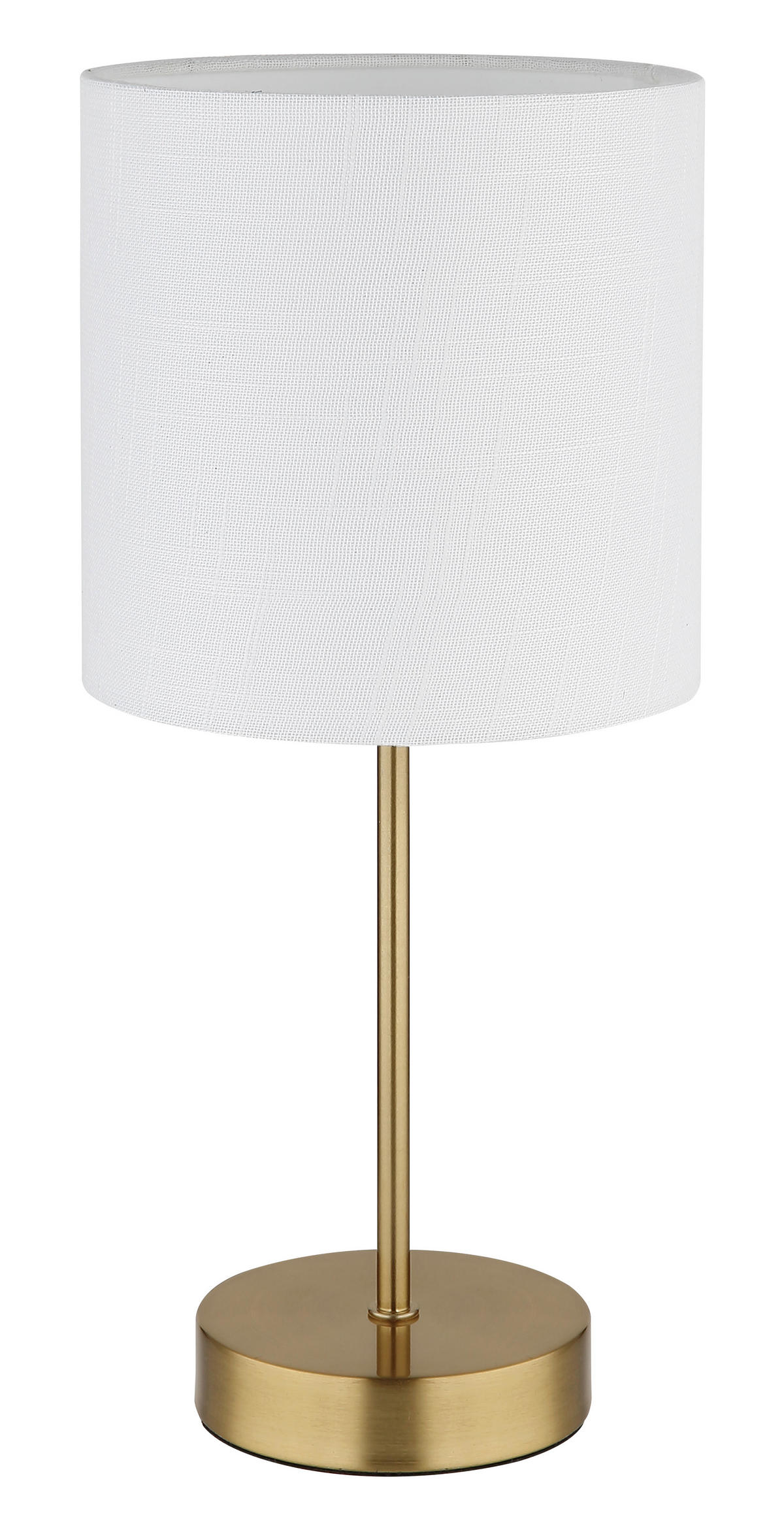 TISCHLEUCHTE Truett 17/37 cm  - Messingfarben/Schwarz, Design, Kunststoff/Textil (17/37cm) - Globo