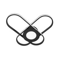 LED-DECKENLEUCHTE 0.2 W    40/40/6 cm  - Schwarz, Trend, Kunststoff/Metall (40/40/6cm) - Novel