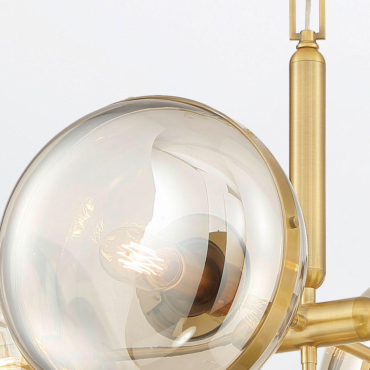 PENDELLEUCHTE 71/68,5 cm    - Messingfarben, Konventionell, Glas/Metall (71/68,5cm) - Elstead Lighting