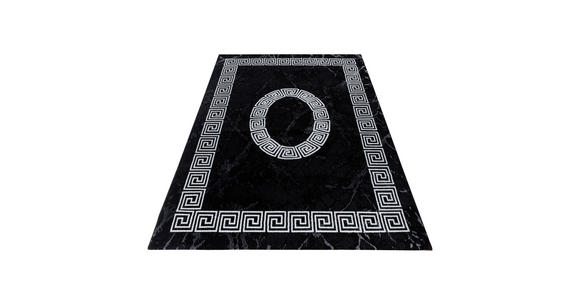WEBTEPPICH 160/230 cm Plus Black Schwarz, Weiß  - Schwarz/Weiß, Design, Textil (160/230cm) - Novel