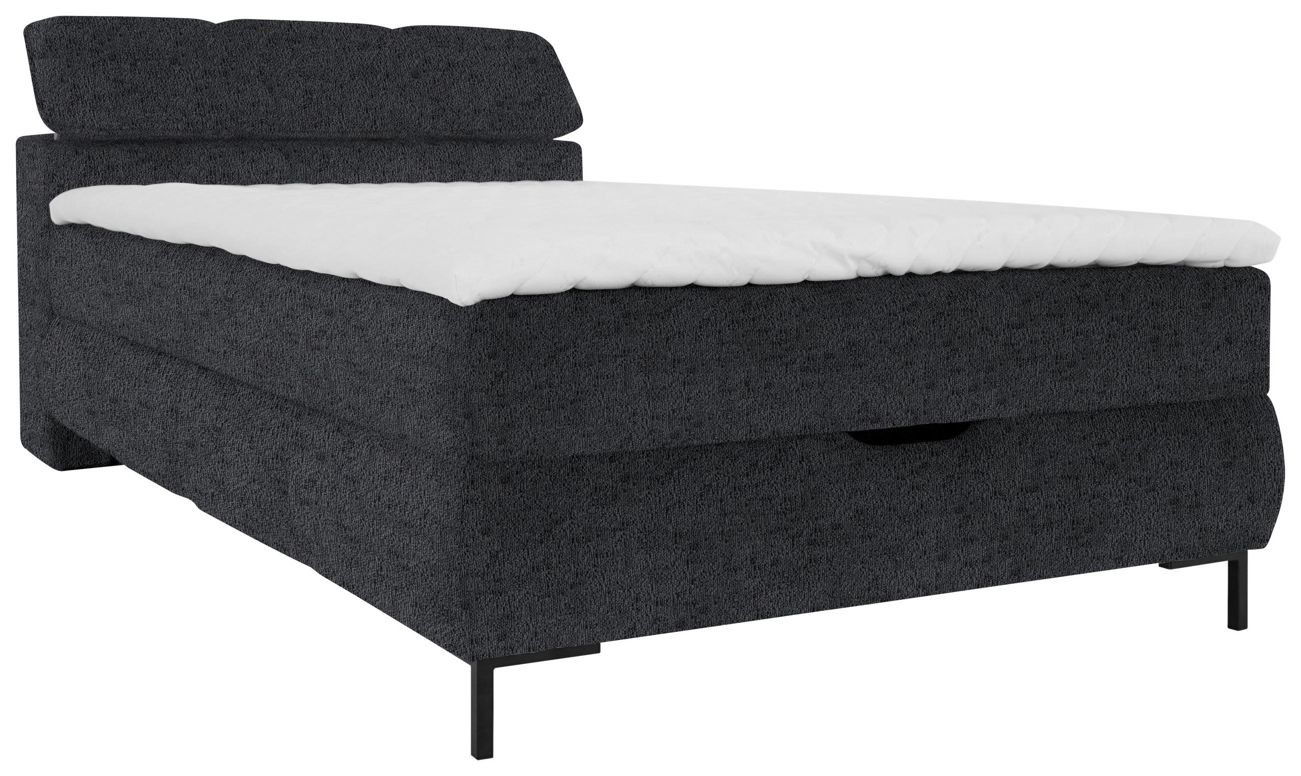 BOXBETT 120/200 cm  in Schwarz  - Schwarz, KONVENTIONELL, Holz/Holzwerkstoff (120/200cm) - Xora