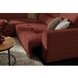 ECKSOFA in Chenille Rostfarben  205/284 cm  - Rostfarben/Schwarz, Design, Kunststoff/Textil (205/284cm) - Xora