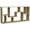 REGAL  116/58/20 cm Honigeiche  - Honigeiche/Silberfarben, Design, Holzwerkstoff/Kunststoff (116/58/20cm) - MID.YOU