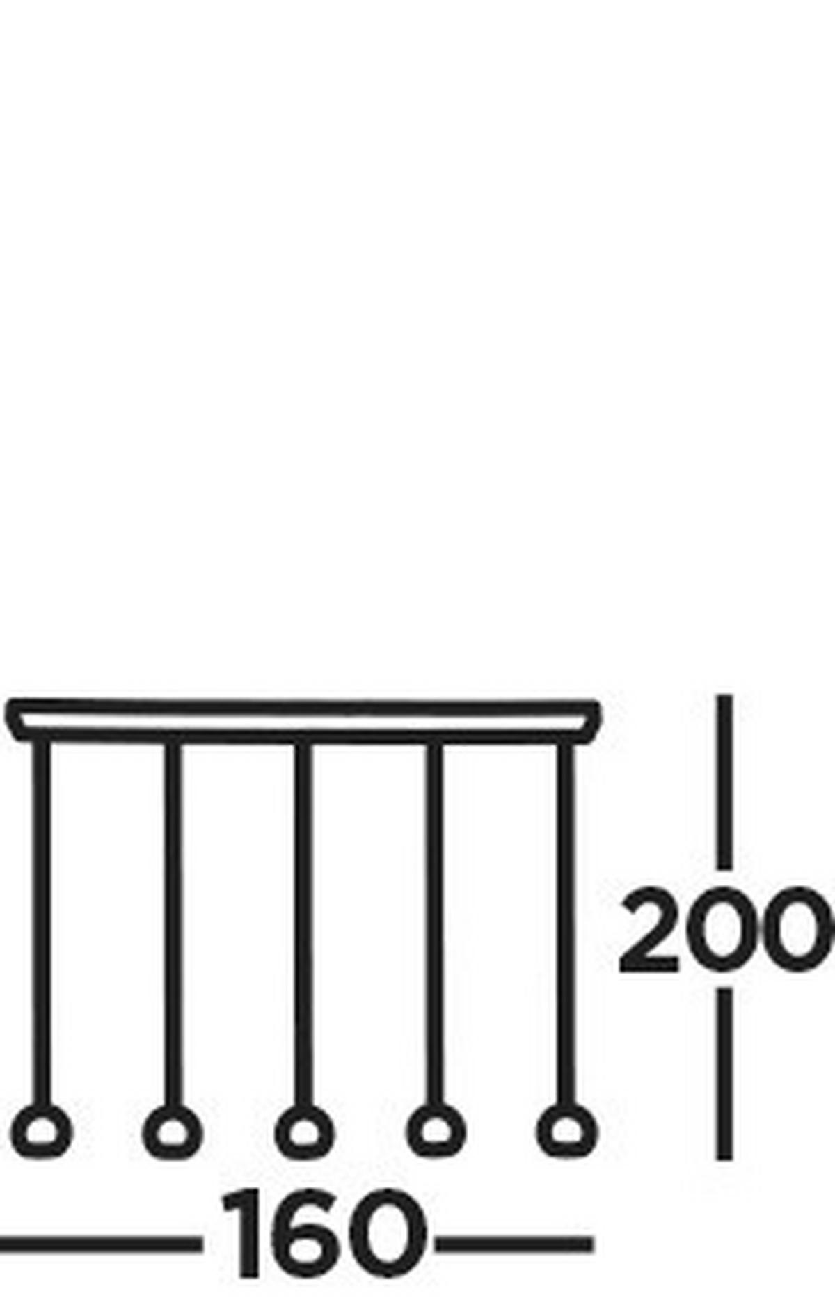 PENDELLEUCHTE 160/12/200 cm  - Schwarz, Design, Metall (160/12/200cm)