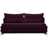 SCHLAFSOFA  in Flachgewebe Violett  - Violett/Schwarz, MODERN, Textil/Metall (208/73/92/102cm) - Novel