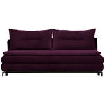 SCHLAFSOFA  in Flachgewebe Violett  - Violett/Schwarz, MODERN, Textil/Metall (208/73/92/102cm) - Novel